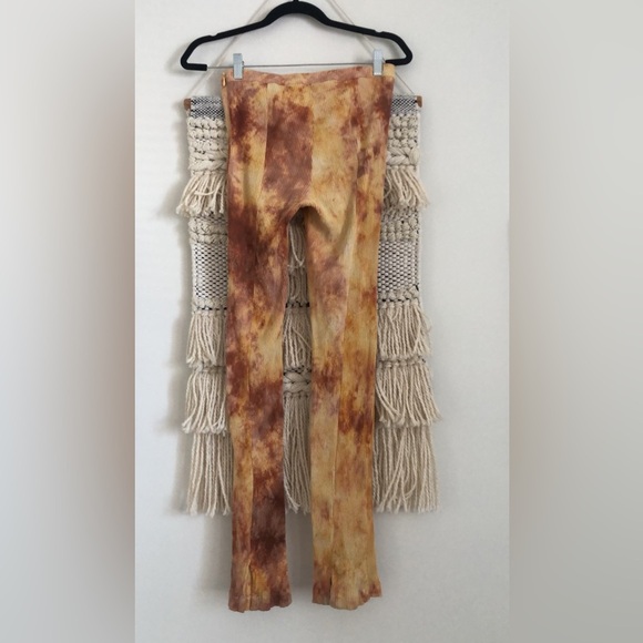I. AM. GIA Cosmo Pant Tie Dye Ribbed Knit Vented Hem Medium Blogger Favorite - Picture 4 of 7